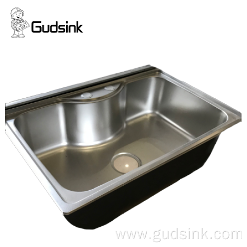 Deep drawn big single bowl kitchen sink